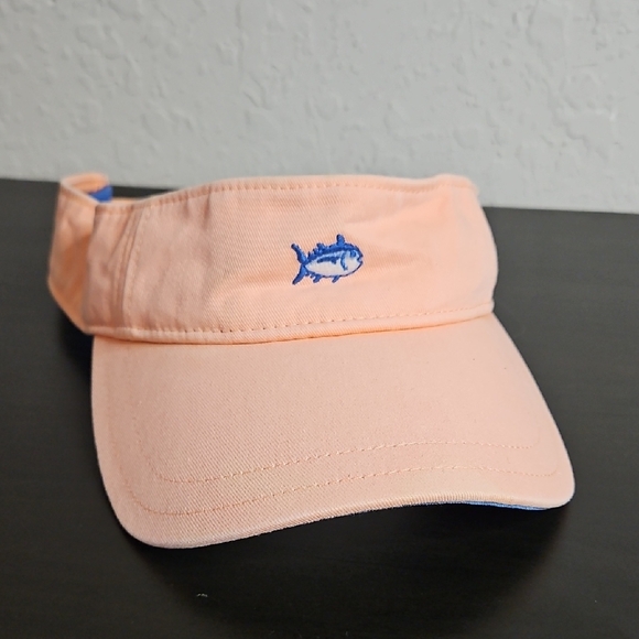 Southern Tide Skipjack Visor, Peach/blue - Picture 8 of 8